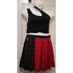Social Occasion, Hot Topic, Pleated Skirt Y2K, Punk Rock Alt, Sz XL